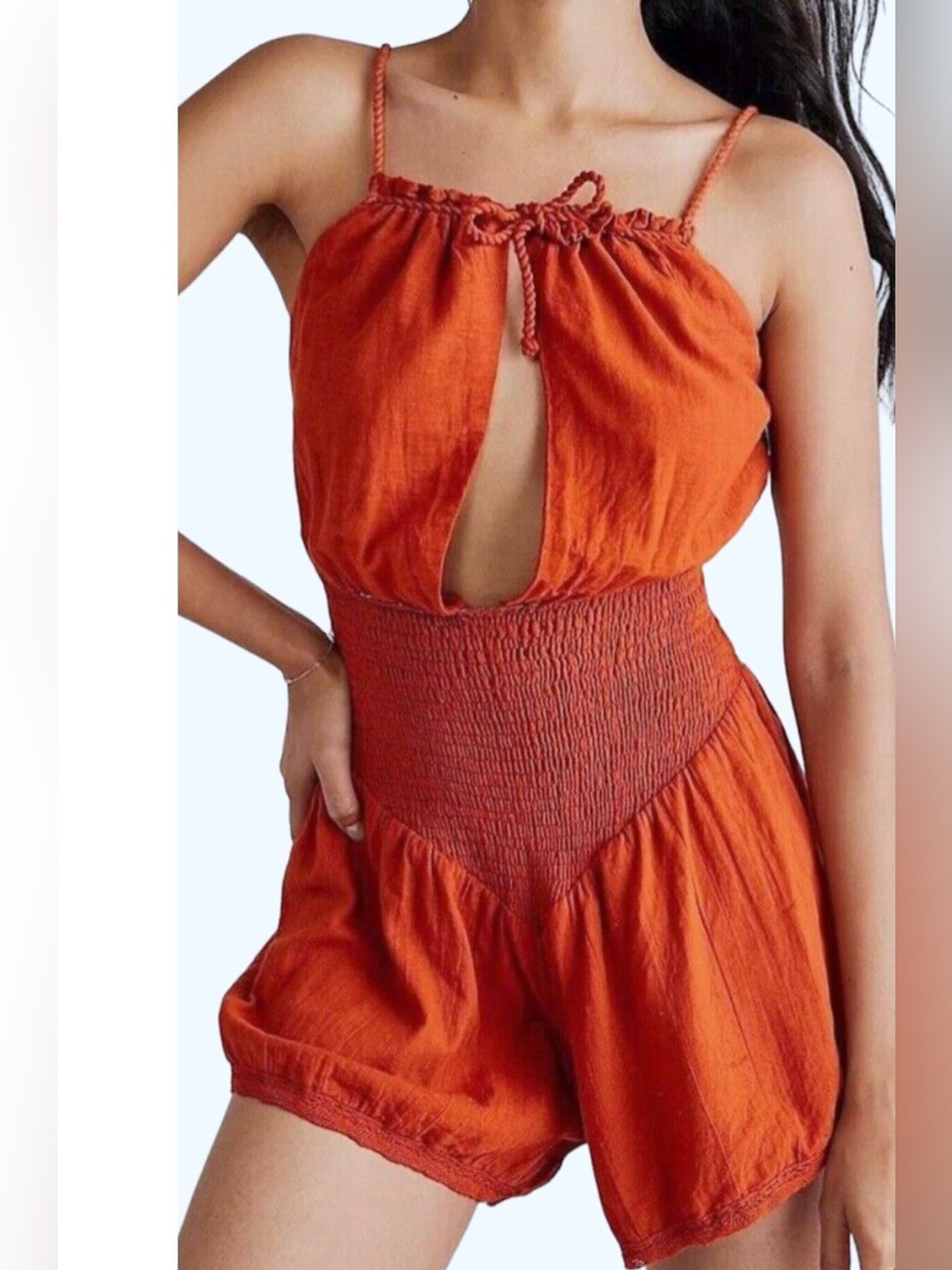 NEW JEN'S PIRATE BOOTY FREE PEOPLE LOVE STREET ROMPER ONE PIECE SHORTS BOHO SZ S